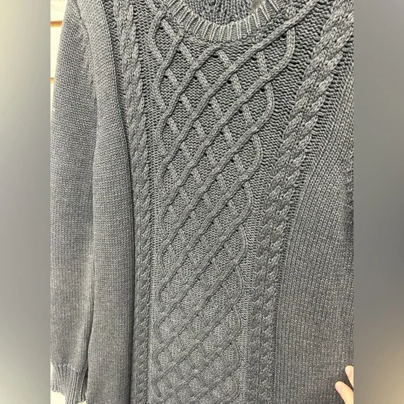 Kavu Charcoal Cable Knit Sweater - Picture 3 of 8